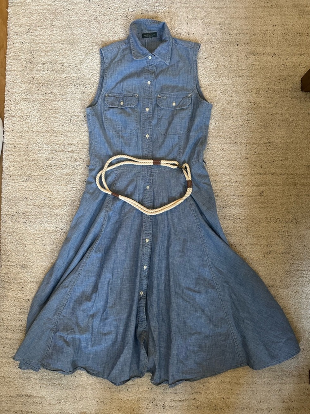 Vintage LRL Lauren Ralph Lauren  Midi Shirt Dress